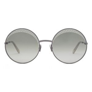 NEW Bottega Veneta Round Sunglasses Green Tinted